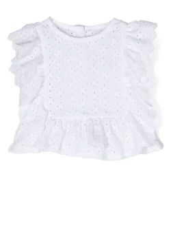 broderie anglaise cotton blouse