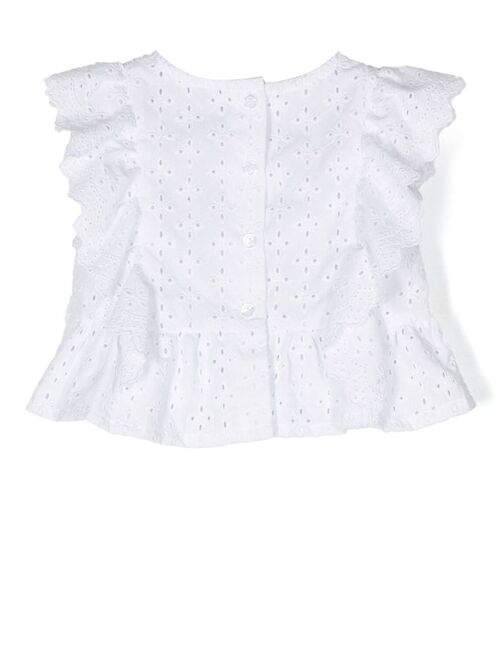 Lapin House broderie anglaise cotton blouse