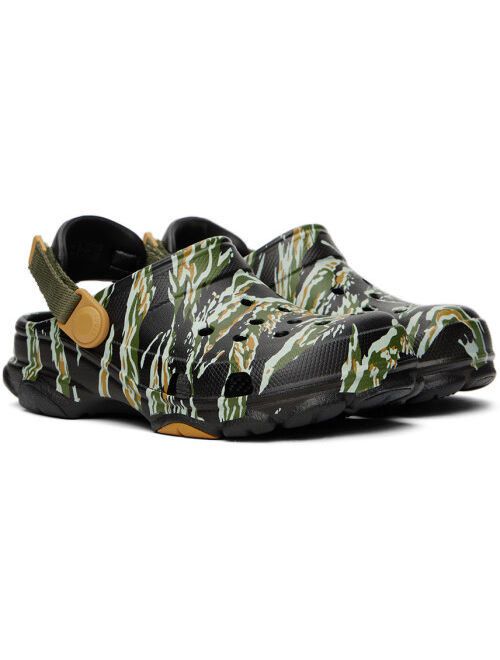 CROCS Kids Black All-Terrain Camo Clogs