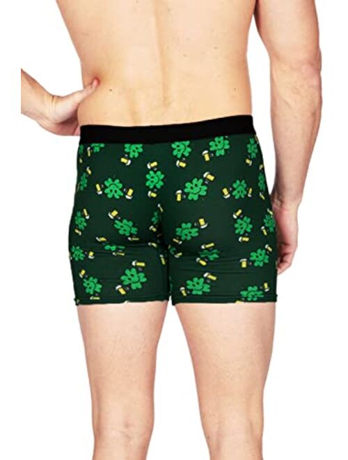 Tipsy Elves St Patrick's Day Men's Boxer Briefs Underwear with Fun and Classic Patterns