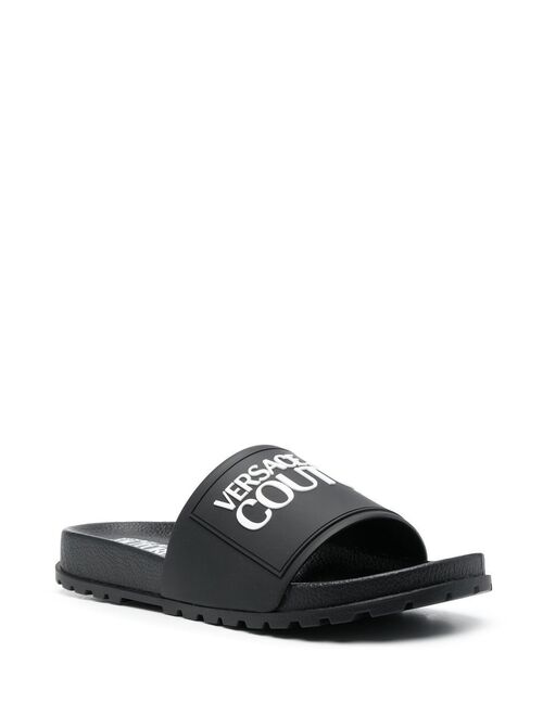 Versace Jeans Couture logo-print slides