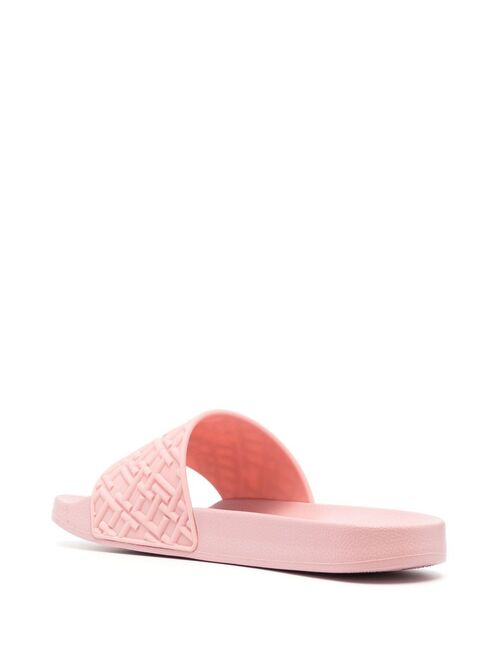 Tommy Hilfiger logo-embossed slides
