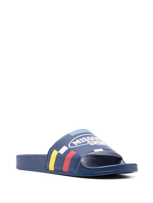 Missoni logo-print rubber slides