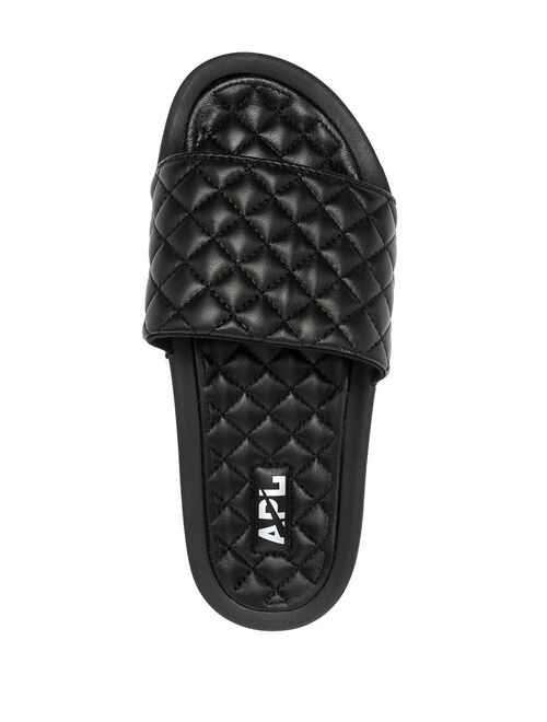 APL: ATHLETIC PROPULSION LABS quilted Lusso slides