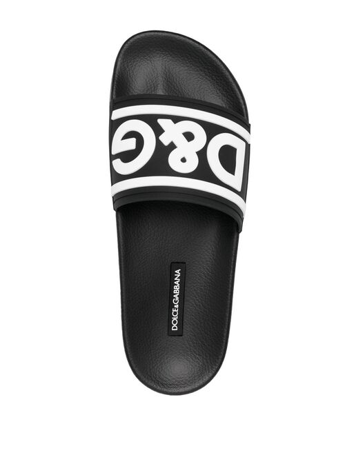 Dolce & Gabbana logo-print rubber slides