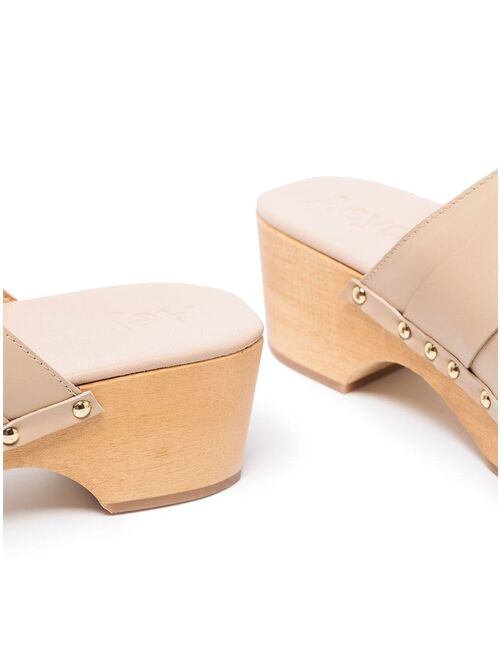 Aeyde Bibi 55mm leather clogs