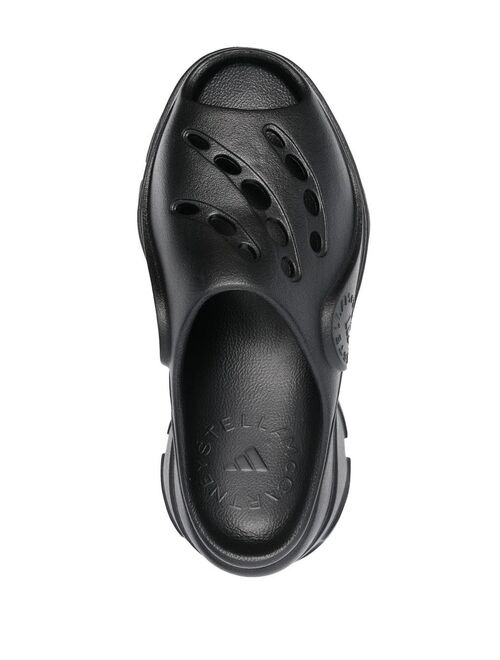 adidas by Stella McCartney logo-embossed perforated clogs