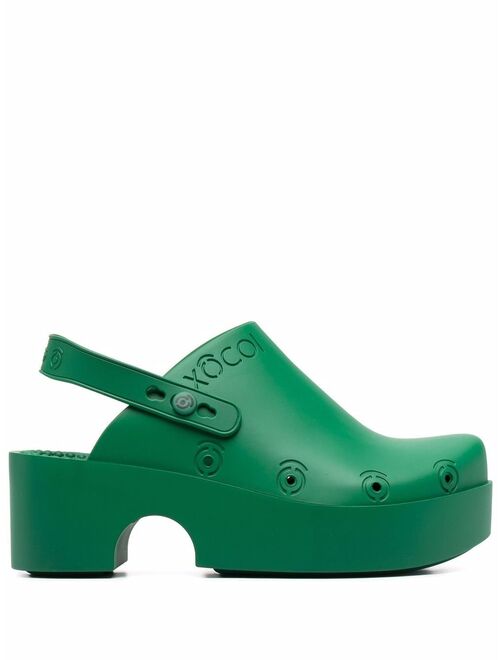 XOCOI slingback clog mules