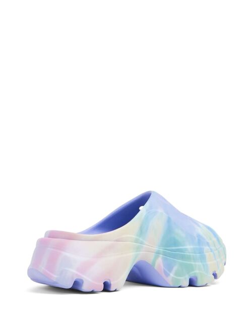 adidas by Stella McCartney swirl-print peep-toe clogs
