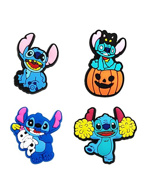 Gupykpealy Shoe Charms for Crocs, PVC Shoe Charms Decoration Pins Cute Stitch Accessories for Women Kids Teens Girls and Boys