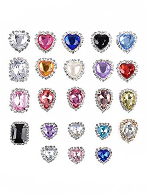 UNN Bling Jewelry Shoes Charms Enamel Diamond Shoe Decoration with Chains Accessories for Girls Women