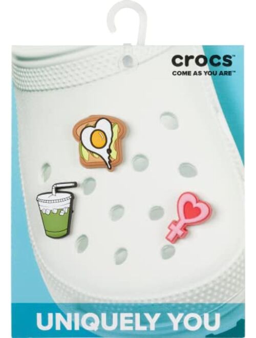 Crocs Jibbitz Shoe Charms - Breakfast Food Multi Pack, Cute Charms