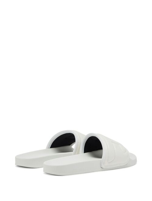 Diesel logo-embossed slides