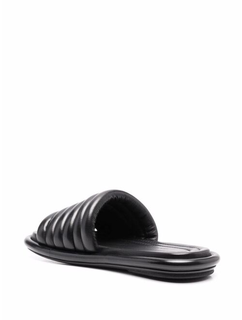 Marsell ribbed leather slides
