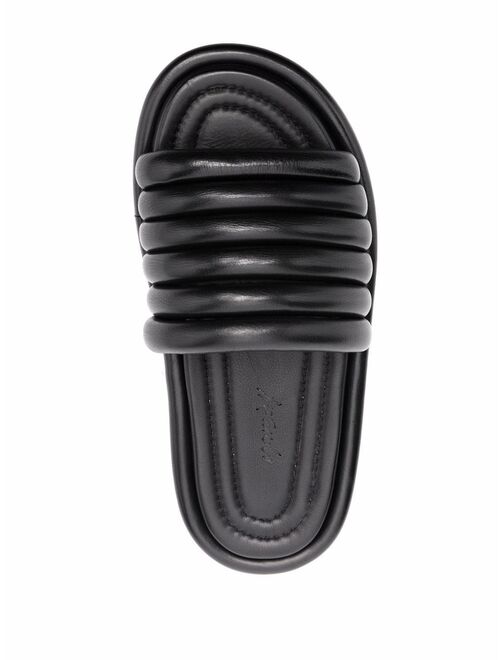 Marsell ribbed leather slides
