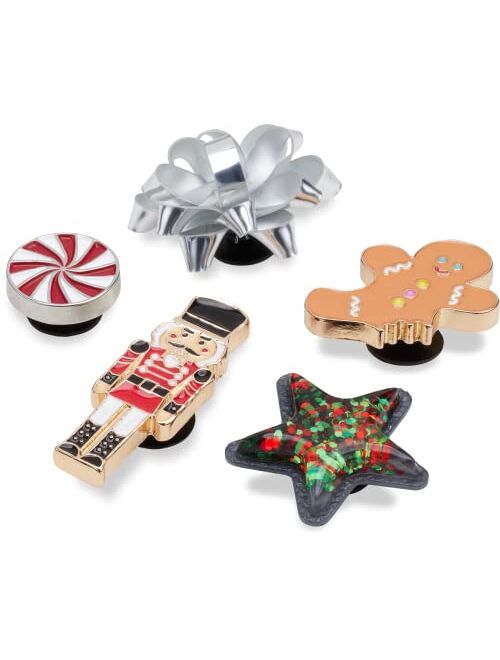 Crocs 5-Pack Pin-On Shoe Charms | Jibbitz, Christmas, One Size