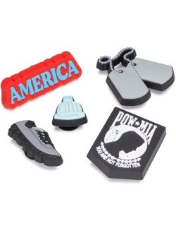 Unisex-Adult Jibbitz US Military Shoe Charms