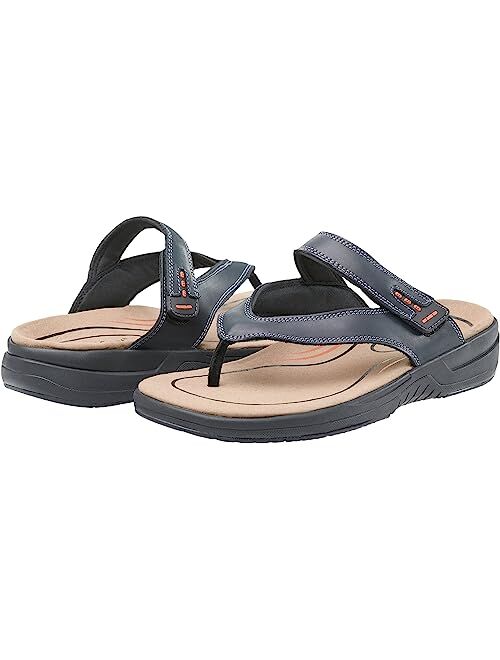 Orthofeet Arch Support Toe Post Flip Flops for Men, Ideal for Heel and Foot Pain Relief. Therapeutic Design with Arch Support, Arch Booster, Cushioning Ergonomic Sole & E