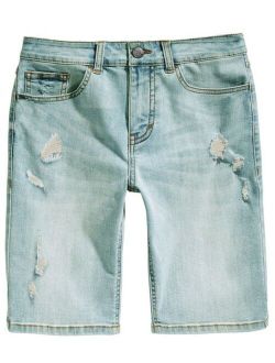 RING OF FIRE Big Boys Stretch Destroyed Denim Shorts