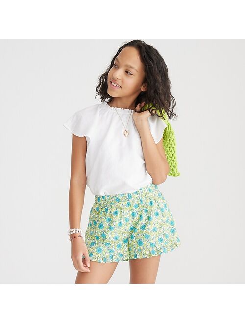 J.Crew Girls' pull-on short in floral