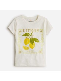 Girls' "citron" graphic T-shirt