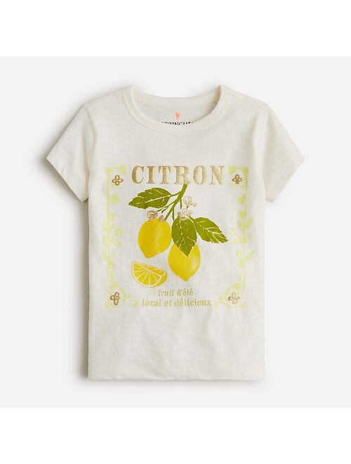 J.Crew Girls' "citron" graphic T-shirt