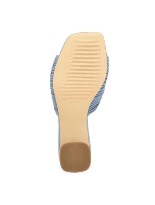 CALVIN KLEIN Women's Beanca Square Toe Dress Strappy Sandals