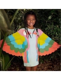 Kids parrot-print cotton dress
