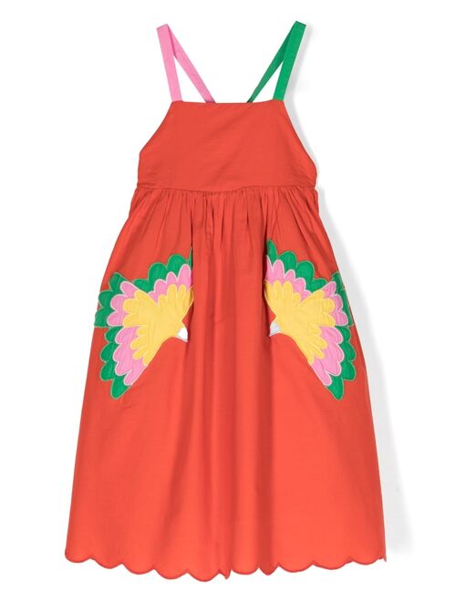 Stella McCartney Kids applique-detail empire-line dress