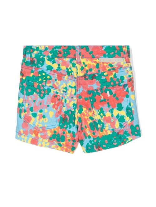 Stella McCartney Kids abstract-print short shorts