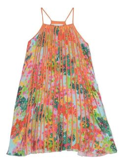 Kids floral-print sleeveless dress