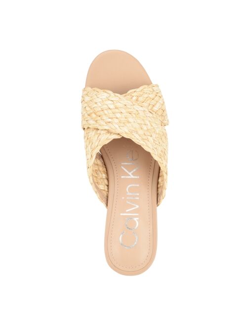 CALVIN KLEIN Women's June Casual Slip-on Flat Sandals