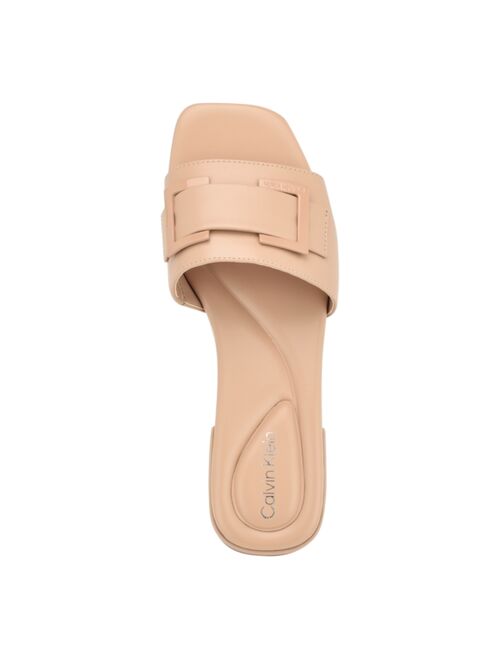 CALVIN KLEIN Women's Tangelo Slip-On Dress Flat Sandals