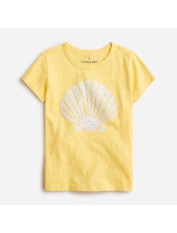 Girls' sequin shell graphic T-shirt