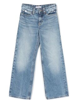Kids wide-leg cotton jeans