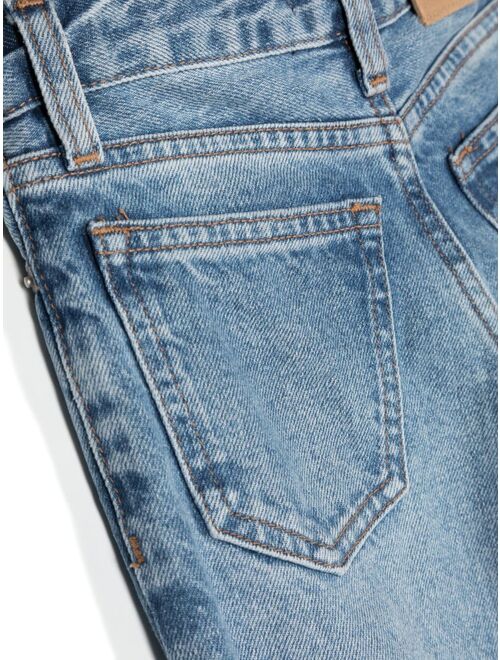 Calvin Klein Kids wide-leg cotton jeans