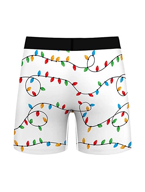 Dgoopd Mens Funny Animal Boxers Humorous Hilarious Gag Gifts for Men Comfort Breathable Cartoon Pattern Printing Underwear
