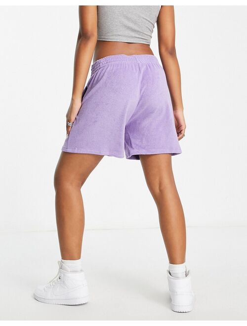 Calvin Klein Jeans high waist relaxed shorts in lilac - part of a set