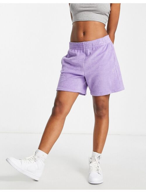 Calvin Klein Jeans high waist relaxed shorts in lilac - part of a set