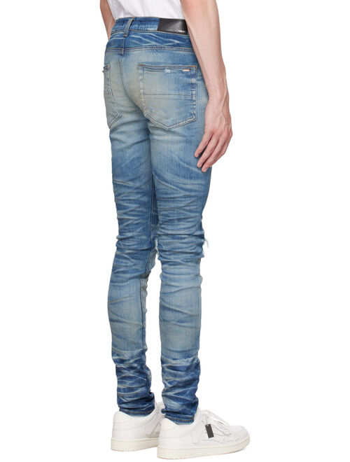 AMIRI Indigo Distressed Jeans