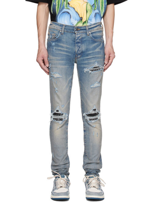 AMIRI Blue MX1 Bandana Jeans