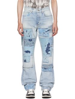 Indigo Patchwork Jeans