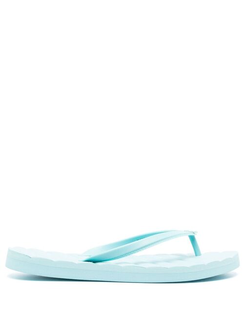 Tory Burch logo-plaque flip flops