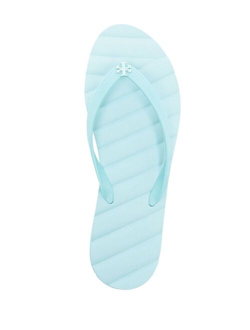 Tory Burch logo-plaque flip flops