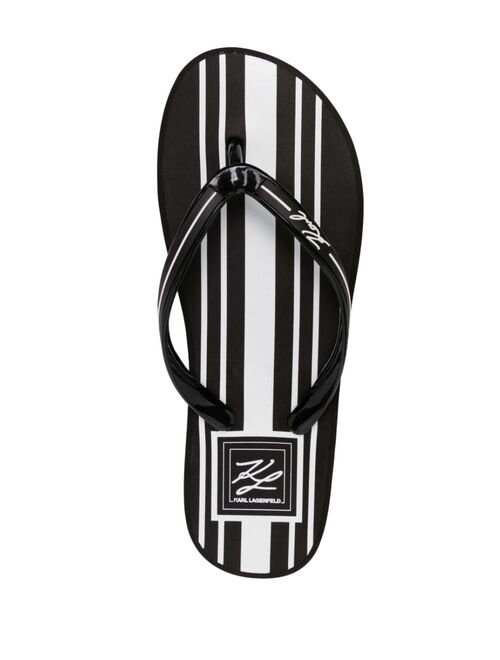 Karl Lagerfeld Kosta logo-print flip-flops