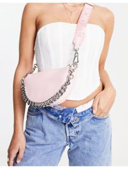Bcobraa chain crossbody bag in pink