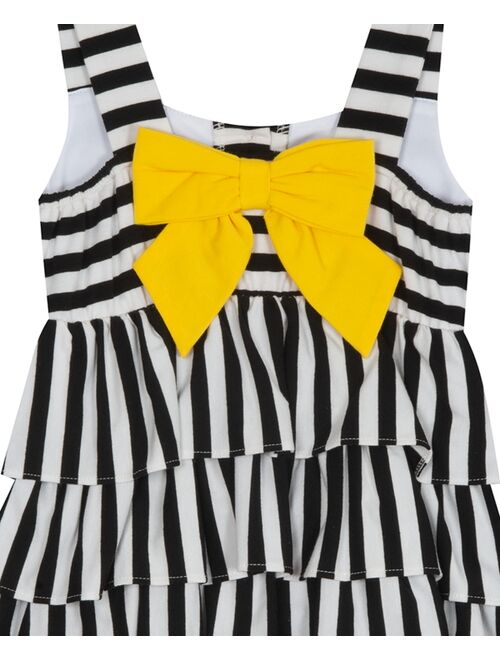 RARE EDITIONS Little Girls Striped Ruffle Dress