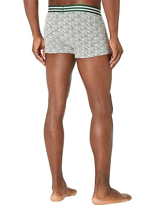 Lacoste 3-Pack Casual Cotton Stretch Signature Branding Cotton Stretch Trunks