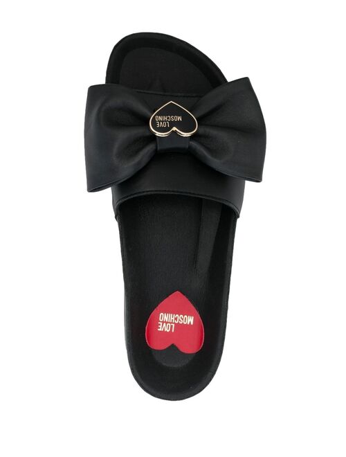 Love Moschino logo-bow sandals