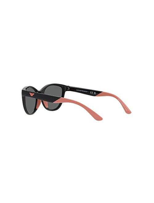 Emporio Armani Girls' Ek4003f Low Bridge Fit Cat Eye Sunglasses